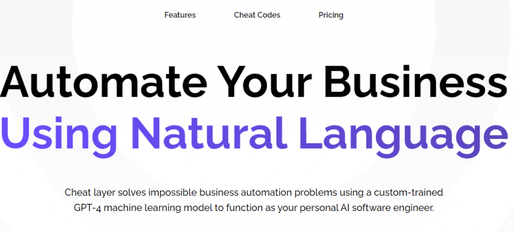 Cheat Layer AI Reviews:an AI code assistant that automates business processes using machine learning and no-code tools