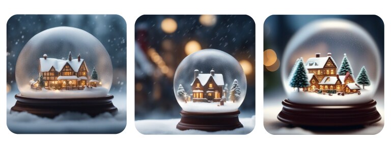 Snow globe AI Image