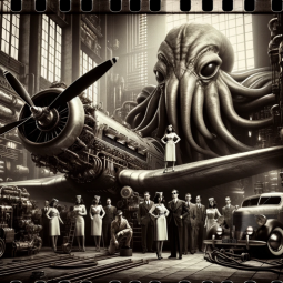 Dieselpunk Cthulhu, a text adventure game
