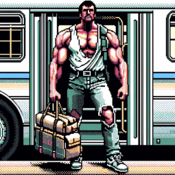 8-Bit Drifter, a text adventure game