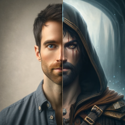 Selfie into D&D Portrait