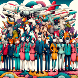 World Animals Flight Attendant Uniform