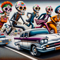 Heists de los Muertos, a text adventure game