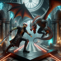 Dungeons After Dark, a text adventure game