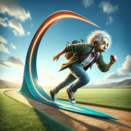 Alber-tein, the best physics teacher