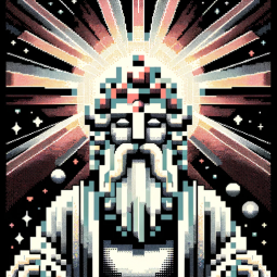 8-Bit Pantheons, a text adventure game