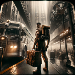 Dieselpunk Drifter, a text adventure game
