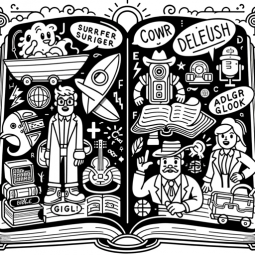 A Zany B&W Coloring Book Bible Translator