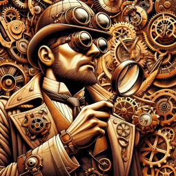 Steampunk Detective, a text adventure game