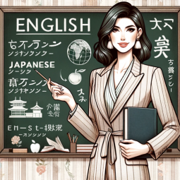 バイリンガルな美人英会話先生
