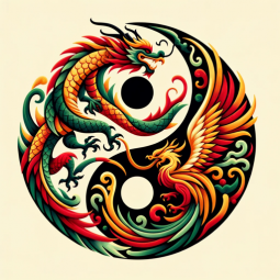 龙凤纹样图案生成器Dragon and Phoenix Pattern Generator
