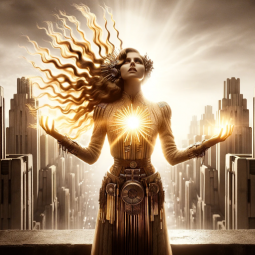 Dieselpunk Pantheons, a text adventure game