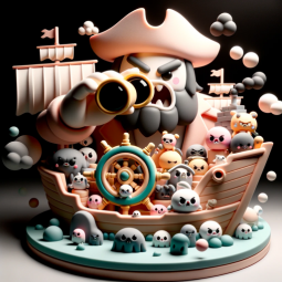 Cute Little Pirates, a text adventure game