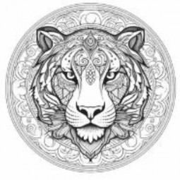 Animal Mandala Coloring Book Generator